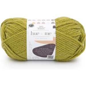 Lion Brand Yarn, Hue + Me Chunky Yarn for Crocheting, Knitting, and Crafts, Crush, 3 Pack(Dirty Chartreuse)