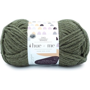Lion Brand Yarn, Hue + Me Chunky Yarn for Crocheting, Knitting, and Crafts, Crush, 3 Pack(Fatigues)
