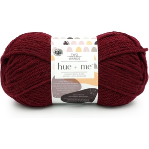 Lion Brand Yarn, Hue + Me Chunky Yarn for Crocheting, Knitting, and Crafts, Crush, 3 Pack(Gamay)