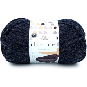 Lion Brand Yarn, Hue + Me Chunky Yarn for Crocheting, Knitting, and Crafts, Crush, 3 Pack(Peacoat)