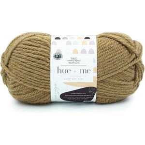 Lion Brand Yarn, Hue + Me Chunky Yarn for Crocheting, Knitting, and Crafts, Crush, 3 Pack(Toast)