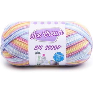 Lion Brand Yarn Ice Cream Big Scoop Yarn, Green Tea(Parfait)