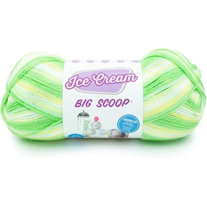 Lion Brand Yarn Ice Cream Big Scoop Yarn, Tutti Frutti(Limeade)