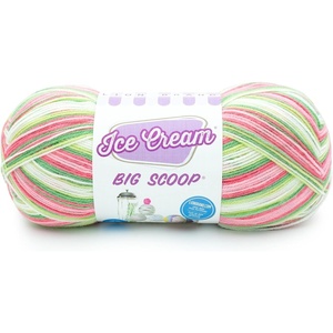 Lion Brand Yarn Ice Cream Big Scoop Yarn, Tutti Frutti(Watermelon)