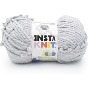 Lion Brand Yarn InstaKnit Beginner Yarn for Knitting, Singing Like A Canary, 1 Pack(Forever And A Grey)
