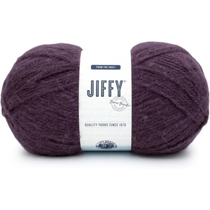 Lion Brand Yarn Jiffy Bonus Bundle, Acrylic Yarn for Crochet, Plum, 1 Pack(Eggplant)