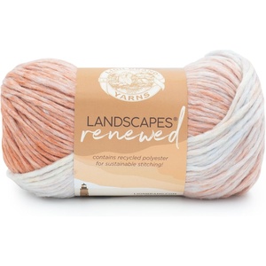 Lion Brand Yarn Landscapes Renewed, Recycled Multicolor Yarn for Knitting, Dreamcatcher, 3 Pack(Desert Spring)
