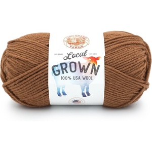 Lion Brand Yarn Local Grown, Wool Yarn for Knitting, Crochet, Quail, 1 Pack(Barn)