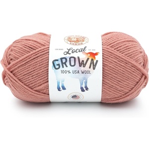 Lion Brand Yarn Local Grown, Wool Yarn for Knitting, Crochet, Quail, 1 Pack(Cherry Blossom)