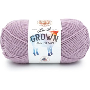 Lion Brand Yarn Local Grown, Wool Yarn for Knitting, Crochet, Quail, 1 Pack(Lilac)