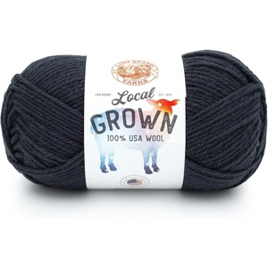 Lion Brand Yarn Local Grown, Wool Yarn for Knitting, Crochet, Quail, 1 Pack(Mustang)