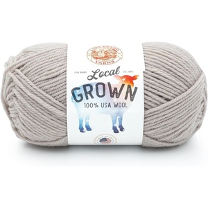 Lion Brand Yarn Local Grown, Wool Yarn for Knitting, Crochet, Quail, 1 Pack(Quail)