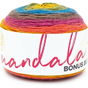 Lion Brand Yarn Mandala Bonus Bundle Yarn, Yarn for Knitting, Crocheting, and Crafting, 1 Cake, Centaur(Chimera)