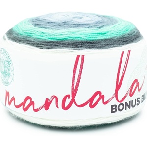 Lion Brand Yarn Mandala Bonus Bundle Yarn, Yarn for Knitting, Crocheting, and Crafting, 1 Cake, Centaur(Genie)