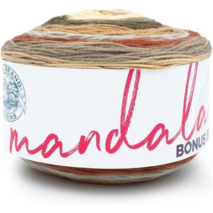 Lion Brand Yarn Mandala Bonus Bundle Yarn, Yarn for Knitting, Crocheting, and Crafting, 1 Cake, Unicorn(Cyclops)