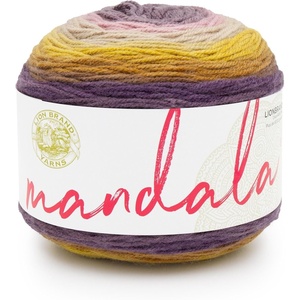 Lion Brand Yarn, Mandala DK Lightweight Yarn for Knitting, Crochet, and Crafts, Cupid, 3 Pack, Self-Striping Acrylic Fiber for Baby Blankets, Multicolor Shawls and Variegated Cardigans(Bowtruckle)