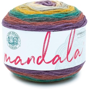 Lion Brand Yarn, Mandala DK Lightweight Yarn for Knitting, Crochet, and Crafts, Cupid, 3 Pack, Self-Striping Acrylic Fiber for Baby Blankets, Multicolor Shawls and Variegated Cardigans(Warlock)