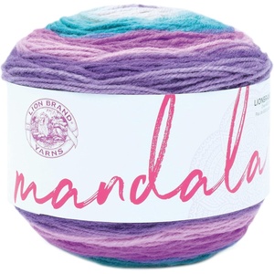 Lion Brand Yarn, Mandala DK Lightweight Yarn for Knitting, Crochet, and Crafts, Cupid, 3 Pack, Self-Striping Acrylic Fiber for Baby Blankets, Multicolor Shawls and Variegated Cardigans(Mothra)