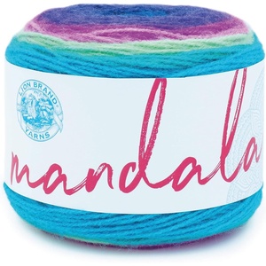Lion Brand Yarn, Mandala DK Lightweight Yarn for Knitting, Crochet, and Crafts, Cupid, 3 Pack, Self-Striping Acrylic Fiber for Baby Blankets, Multicolor Shawls and Variegated Cardigans(Troll)