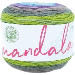 Lion Brand Yarn, Mandala DK Lightweight Yarn for Knitting, Crochet, and Crafts, Cupid, 3 Pack, Self-Striping Acrylic Fiber for Baby Blankets, Multicolor Shawls and Variegated Cardigans(Ghidorah)
