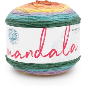 Lion Brand Yarn, Mandala DK Lightweight Yarn for Knitting, Crochet, and Crafts, Cupid, 3 Pack, Self-Striping Acrylic Fiber for Baby Blankets, Multicolor Shawls and Variegated Cardigans(Doxy)