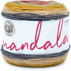Lion Brand Yarn, Mandala DK Lightweight Yarn for Knitting, Crochet, and Crafts, Cupid, 3 Pack, Self-Striping Acrylic Fiber for Baby Blankets, Multicolor Shawls and Variegated Cardigans(Centaur)