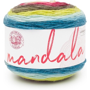 Lion Brand Yarn, Mandala DK Lightweight Yarn for Knitting, Crochet, and Crafts, Cupid, 3 Pack, Self-Striping Acrylic Fiber for Baby Blankets, Multicolor Shawls and Variegated Cardigans(Kappa)