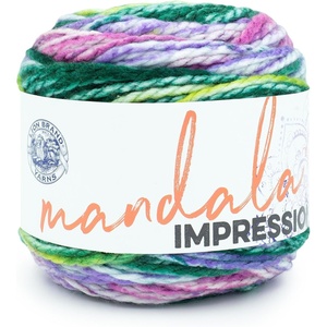 Lion Brand Yarn Mandala Impressions, Bulky Yarn, Mermaid, 1 Pack(Mermaid)