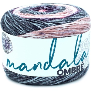Lion Brand Yarn, Mandala Ombré Yarn, Joy, Purple Multicolor, 3 Pack | Variegated Yarn for Crochet, Knit, Crafts, Soft, Acrylic Fiber for Blankets, Worsted Weight Sweaters, Colorful Shawls(Felicity)