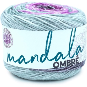 Lion Brand Yarn, Mandala Ombré Yarn, Joy, Purple Multicolor, 3 Pack | Variegated Yarn for Crochet, Knit, Crafts, Soft, Acrylic Fiber for Blankets, Worsted Weight Sweaters, Colorful Shawls(Joy)