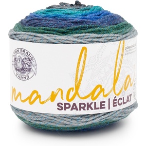 Lion Brand Yarn Mandala Sparkle Yarn, Crux, 1 Skein(Volan)