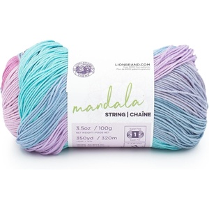 Lion Brand Yarn Mandala String, Fingering Yarn for Knitting and Crochet, Acoustic, 3 Pack(Harmony)