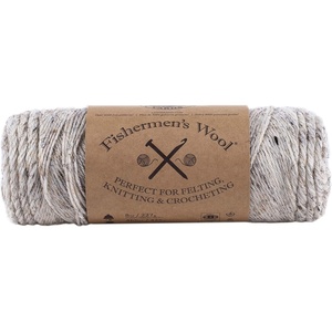 Lion Brand Yarn Medium-Weight Fishermen’s Wool Yarn for Knitting, Crocheting, and Crafts, Oatmeal, 3 Pack(Birch Tweed)