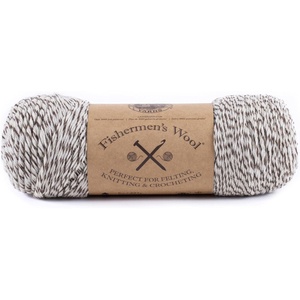Lion Brand Yarn Medium-Weight Fishermen’s Wool Yarn for Knitting, Crocheting, and Crafts, Oatmeal, 3 Pack(Oak Tweed)
