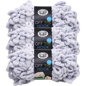 Lion Brand Yarn Off The Hook Yarn, Bulky No-Needle Craft Yarn for Crocheting, Hand-Knitting, 3-Pack, Dreamy