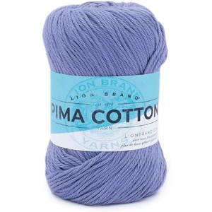 Lion Brand Yarn Pima Cotton Yarn, Patagonia, 1 Skein(Rain Cloud)