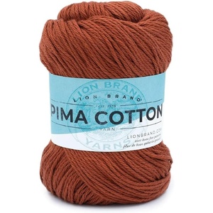 Lion Brand Yarn Pima Cotton Yarn, Patagonia, 1 Skein(Spice)