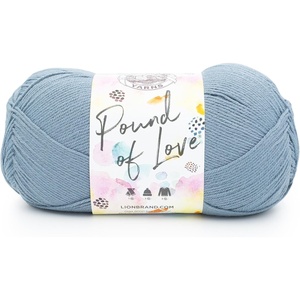 Lion Brand Yarn Pound of Love, Large Value Yarn for Knitting, Crochet, and Crafts, Fern, 1 Pack(Cadet)