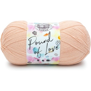 Lion Brand Yarn Pound of Love, Large Value Yarn for Knitting, Crochet, and Crafts, Fern, 1 Pack(Pink Salt)