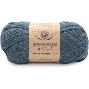 Lion Brand Yarn, Re-Spun Thick & Quick Super Bulky Yarn for Knitting, Crochet, and Crafts, Wisteria, 1 Pack, Soft Fiber for Chunky Blankets, Bulky Throws, and Cozy Sweaters(Night Sky)