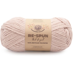 Lion Brand Yarn, Re-Spun Thick & Quick Super Bulky Yarn for Knitting, Crochet, and Crafts, Wisteria, 1 Pack, Soft Fiber for Chunky Blankets, Bulky Throws, and Cozy Sweaters(Sepia Rose)