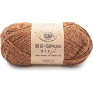 Lion Brand Yarn, Re-Spun Thick & Quick Super Bulky Yarn for Knitting, Crochet, and Crafts, Wisteria, 1 Pack, Soft Fiber for Chunky Blankets, Bulky Throws, and Cozy Sweaters(Cider)