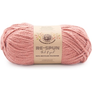 Lion Brand Yarn, Re-Spun Thick & Quick Super Bulky Yarn for Knitting, Crochet, and Crafts, Wisteria, 1 Pack, Soft Fiber for Chunky Blankets, Bulky Throws, and Cozy Sweaters(Desert Sand)