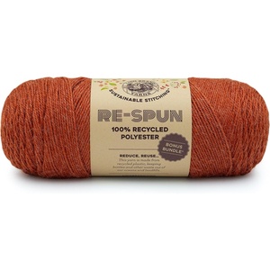 Lion Brand Yarn, Recycled Polyester Re-Spun Bonus Bundle Yarn for Crocheting and Knitting, Pheasant, 1 Pack(Amber)