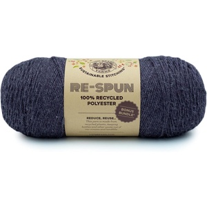 Lion Brand Yarn, Recycled Polyester Re-Spun Bonus Bundle Yarn for Crocheting and Knitting, Pheasant, 1 Pack(Raisin)