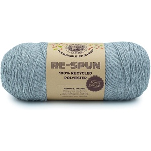 Lion Brand Yarn, Recycled Polyester Re-Spun Bonus Bundle Yarn for Crocheting and Knitting, Pheasant, 1 Pack(Silver)