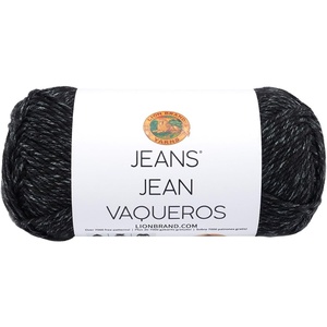 Lion Brand Yarn, Soft Jeans Yarn for Crocheting and Knitting, Stovepipe, 3 Pack(Stovepipe)