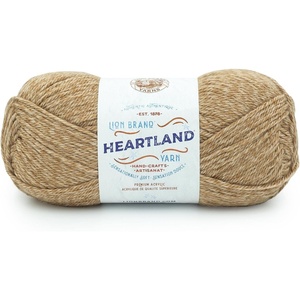Lion Brand Yarn, Worsted-Weight Heartland Yarn for Knitting, Crocheting, and Crafting, Virgin Islands, 1 Pack(Indiana Dunes)