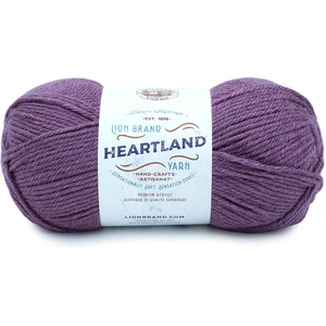 Lion Brand Yarn, Worsted-Weight Heartland Yarn for Knitting, Crocheting, and Crafting, Virgin Islands, 1 Pack(Kobuk Valley)