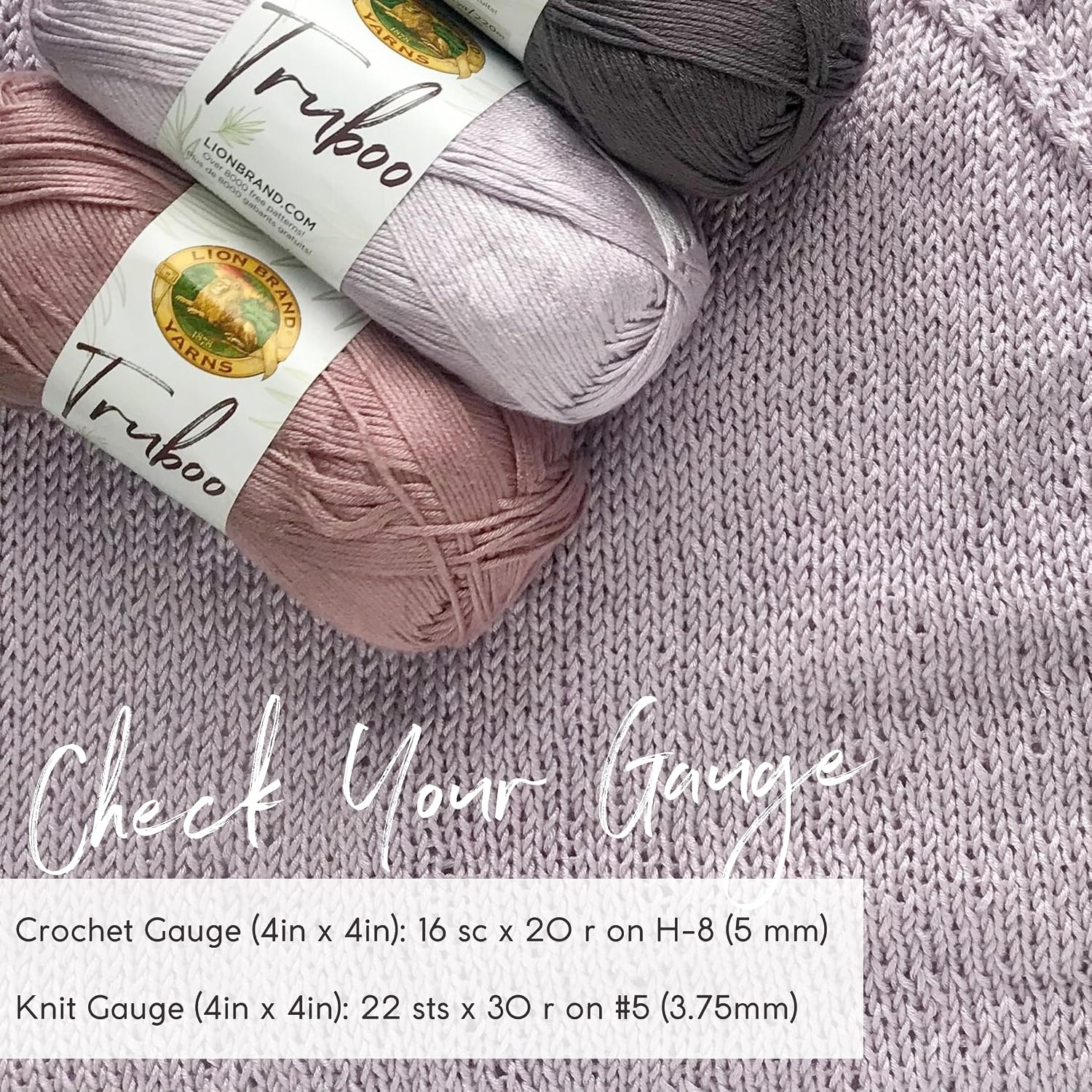 image:image1 Skein Lion Brand Yarn Truboo Yarn Light PinkMaize